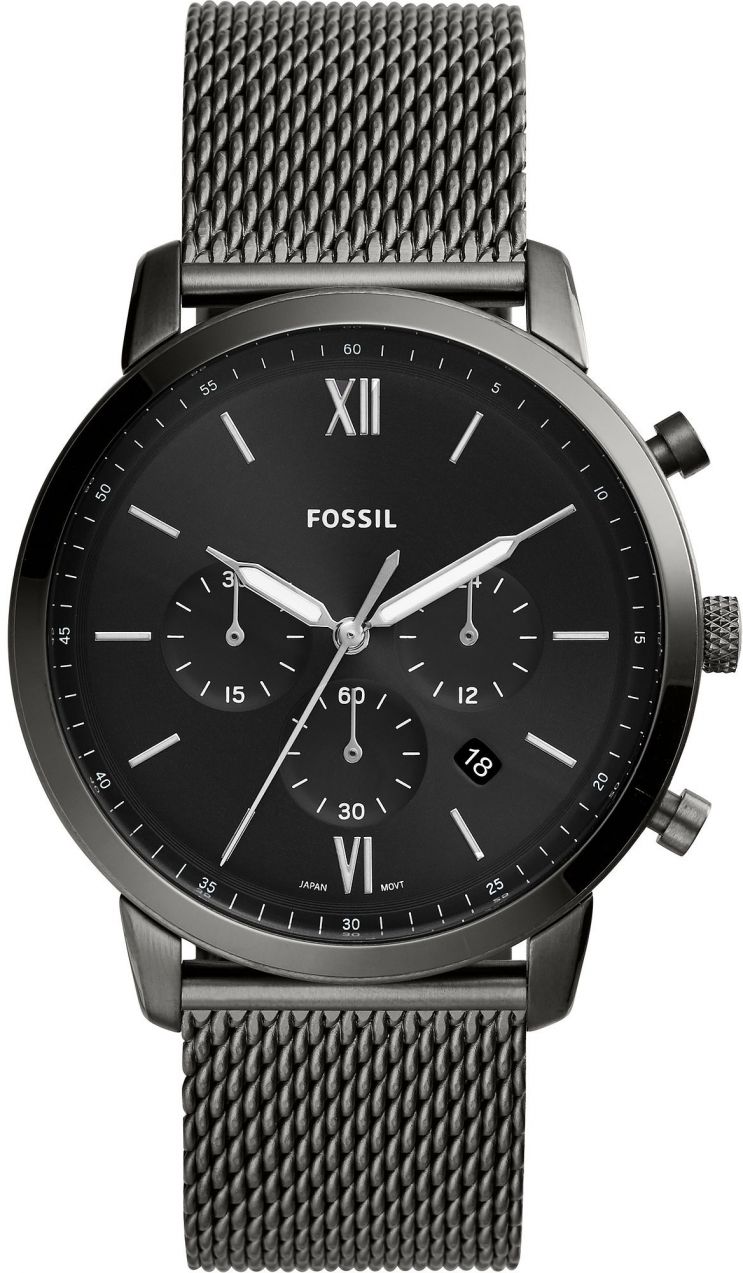 FOSSIL Analógové hodinky  striebornosivá
