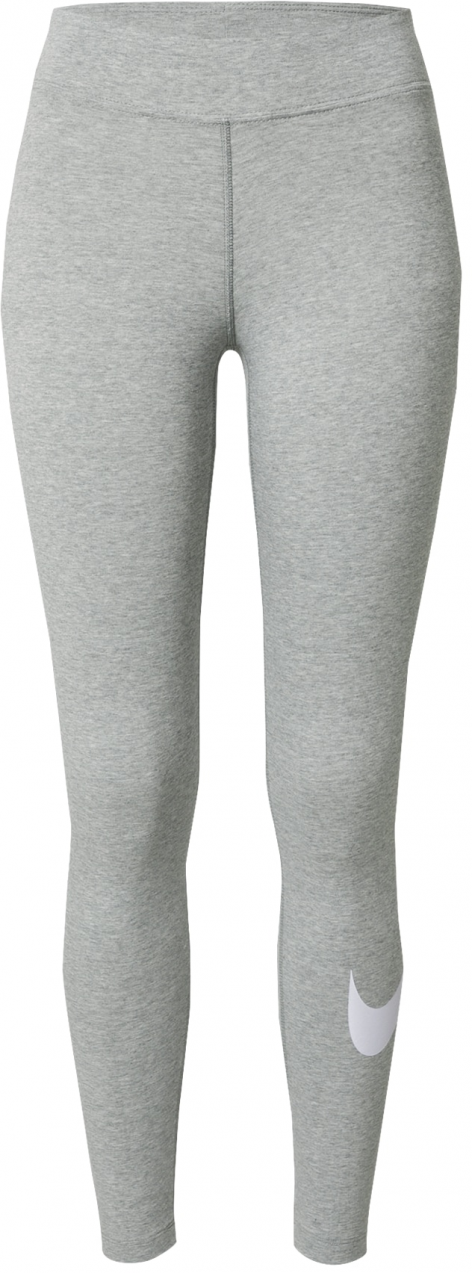 NIKE Legíny 'Essential'  sivá melírovaná / biela
