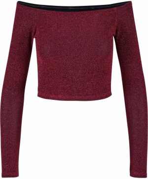 Urban Classics Tričko  burgundská