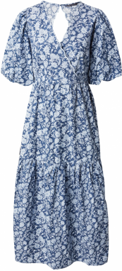 Marks & Spencer Šaty  modrosivá / biela