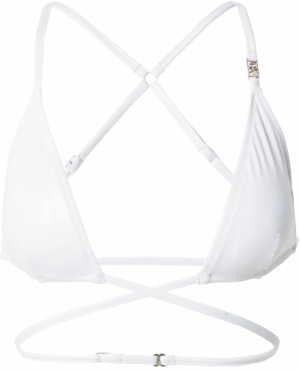 Calvin Klein Swimwear Bikinový top  šedobiela