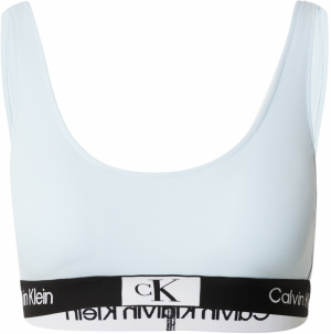 Calvin Klein Swimwear Bikinový top  svetlomodrá / čierna / biela