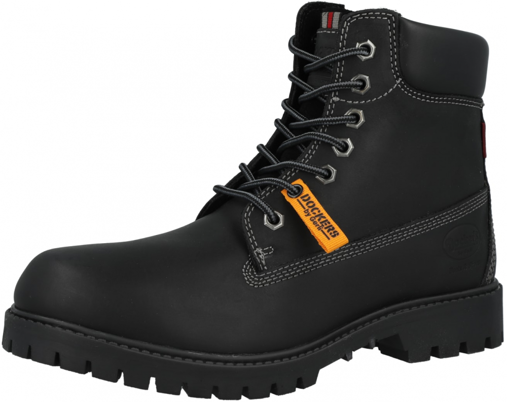 Dockers by Gerli Šnurovacie čižmy  čierna