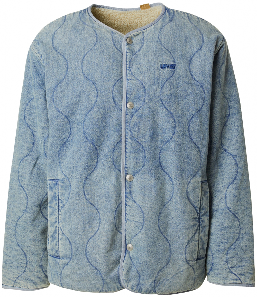 LEVI'S ® Prechodná bunda 'Abbotts'  modrá denim / biela ako vlna