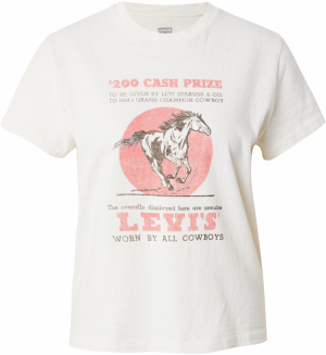 LEVI'S ® Tričko 'CLASSIC'  svetločervená / čierna melírovaná / šedobiela