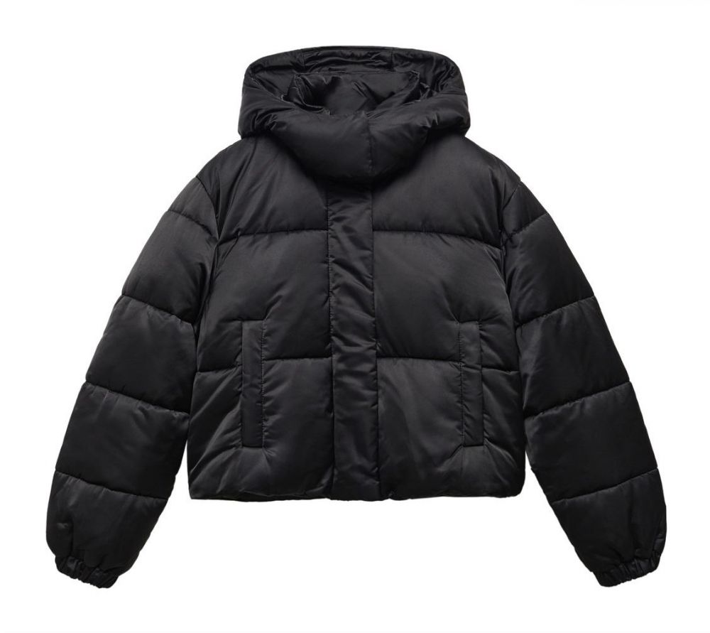 MANGO Prechodná bunda  čierna