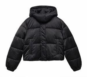 MANGO Prechodná bunda  čierna