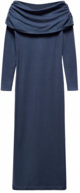 MANGO Šaty 'Giselle'  modrosivá