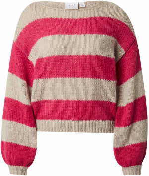 VILA Sveter 'CHOCA'  béžová / tmavoružová