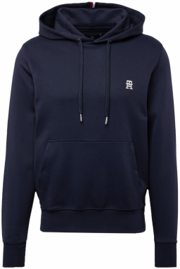 TOMMY HILFIGER Mikina  tmavomodrá / červená / šedobiela