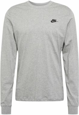 Nike Sportswear Tričko 'Club'  sivá melírovaná / čierna