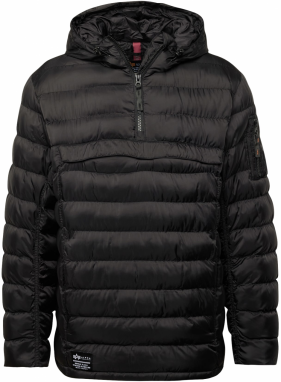 ALPHA INDUSTRIES Prechodná bunda  čierna / biela