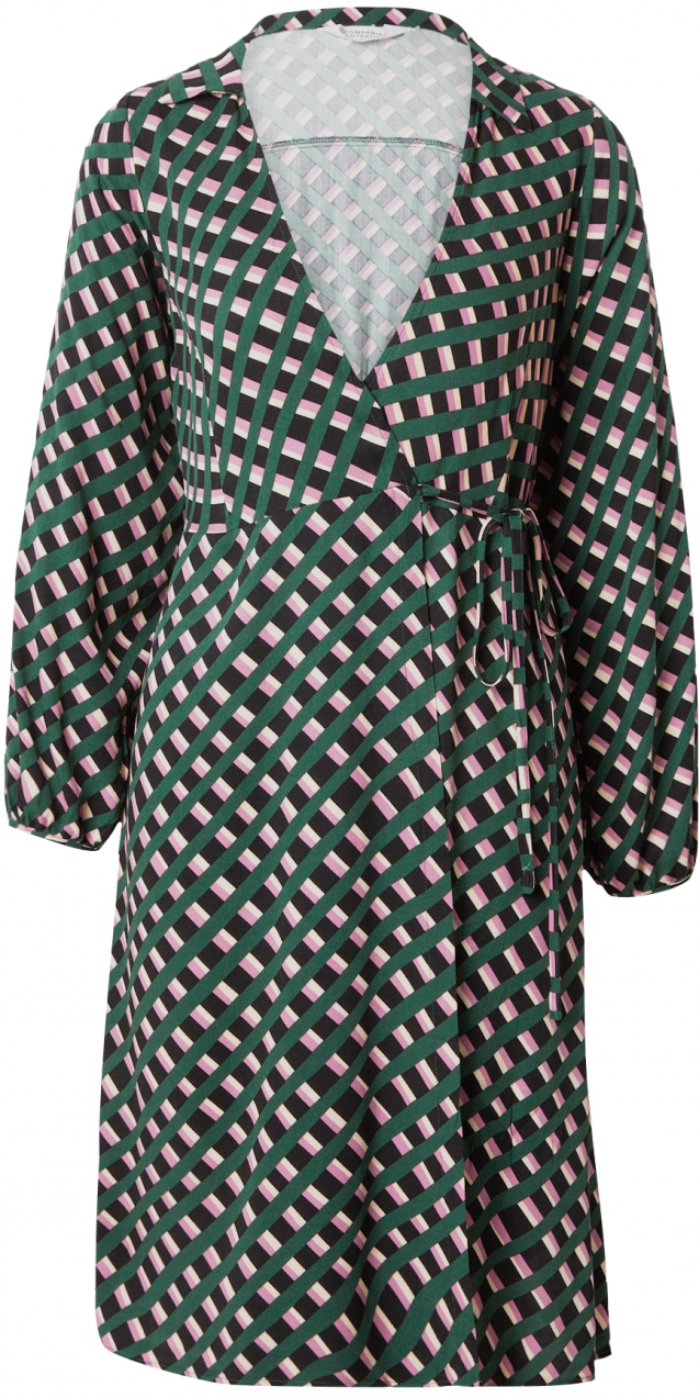 Compania Fantastica Šaty  zelená / ružová / čierna / biela