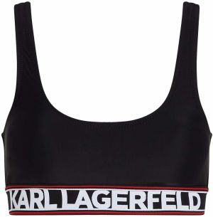 Karl Lagerfeld Bikinový top  červená / čierna / biela