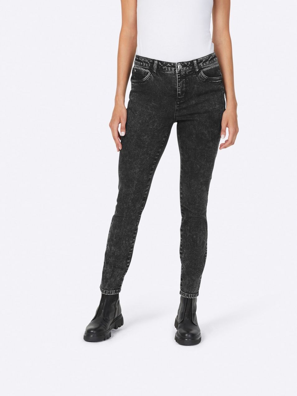 heine Džínsy  čierny denim