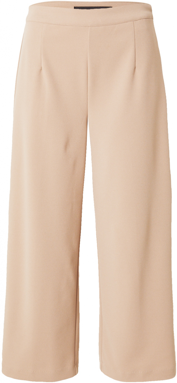 VERO MODA Nohavice s pukmi 'SARA'  svetlobéžová