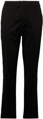 HOLLISTER Chino nohavice  čierna / šedobiela