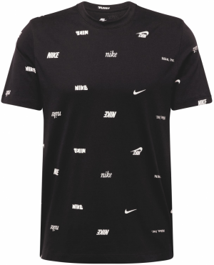Nike Sportswear Tričko 'CLUB'  čierna / prírodná biela