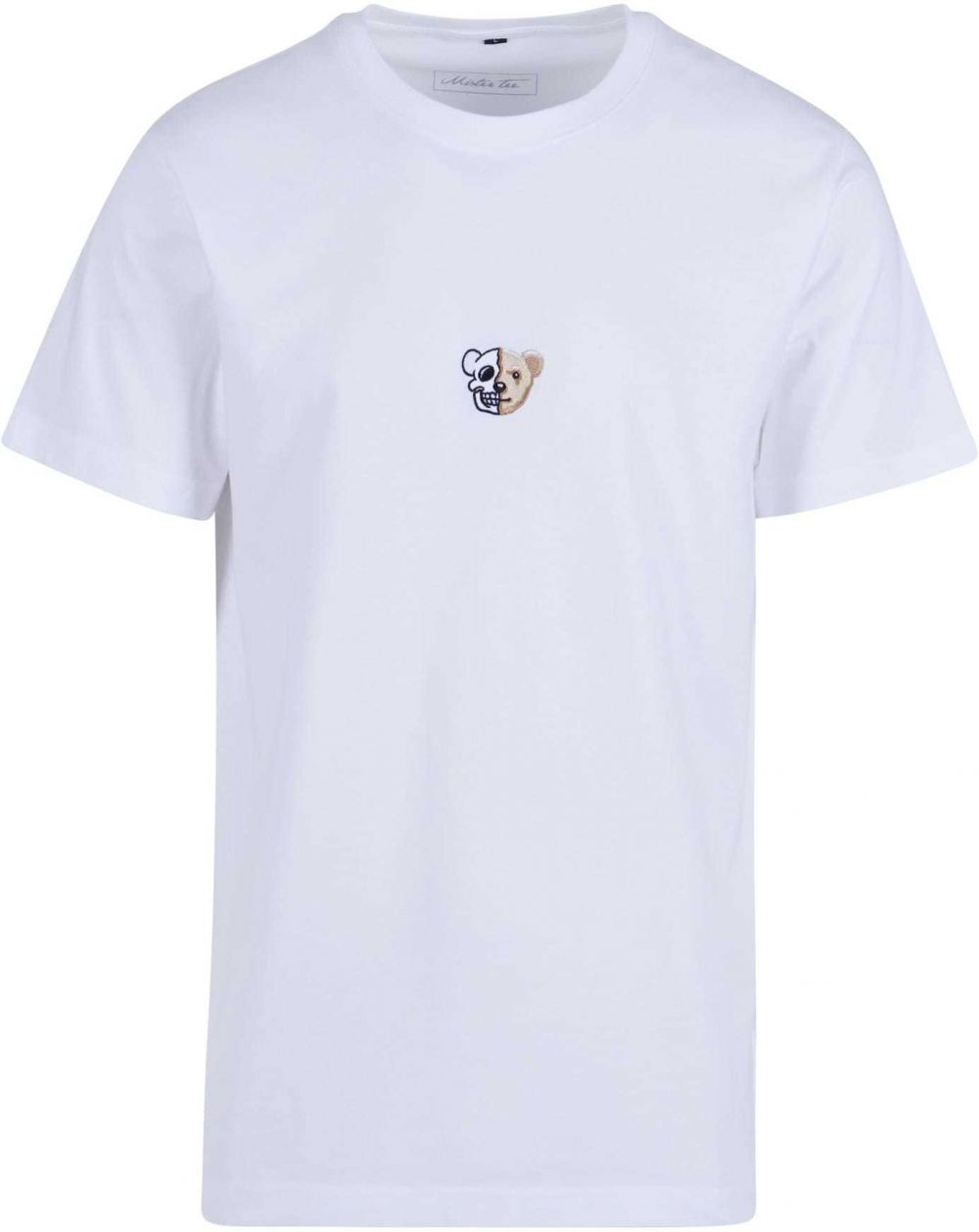 Mister Tee Tričko 'Skull Bear'  béžová / čierna / biela