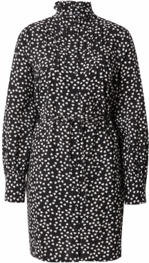 VERO MODA Košeľové šaty  čierna / biela