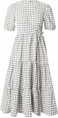 Monki Šaty  sivá / antracitová / biela