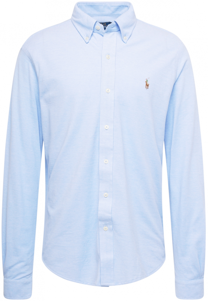 Polo Ralph Lauren Košeľa  svetlobéžová / svetlomodrá / hnedá / zelená