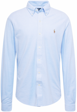 Polo Ralph Lauren Košeľa  svetlobéžová / svetlomodrá / hnedá / zelená