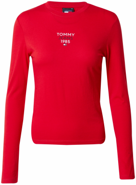 Tommy Jeans Tričko 'ESSENTIAL'  námornícka modrá / červená / biela