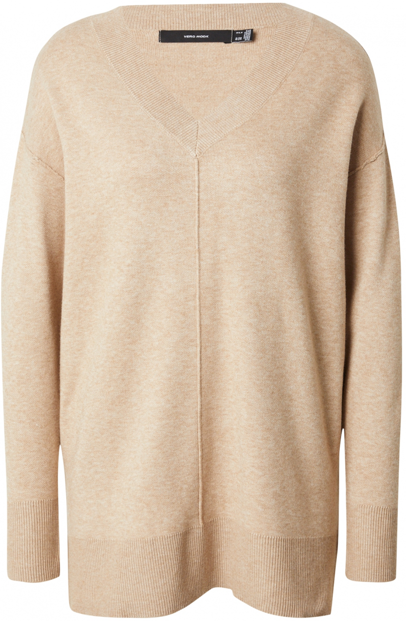 VERO MODA Sveter 'Gold'  béžová melírovaná