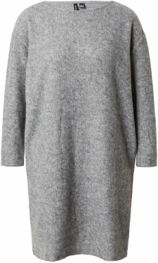 VERO MODA Pletené šaty 'Blis'  tmavosivá