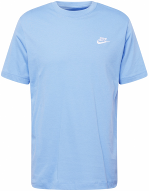 Nike Sportswear Tričko 'CLUB'  svetlomodrá / biela