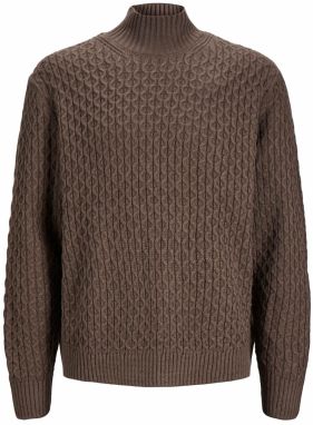 JACK & JONES Sveter 'COSY'  čokoládová