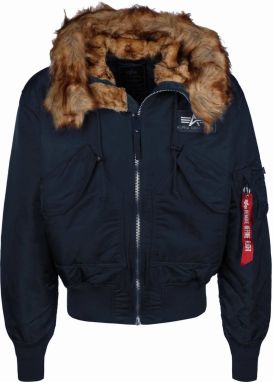 ALPHA INDUSTRIES Zimná bunda '45P'  námornícka modrá / biela