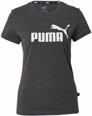 PUMA Funkčné tričko 'Essential'  tmavosivá / biela