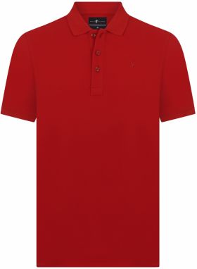 DENIM CULTURE Tričko 'JONATHAN'  červená