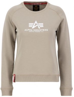 ALPHA INDUSTRIES Mikina  piesková / biela