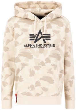 ALPHA INDUSTRIES Mikina  béžová / tmavošedá / čierna