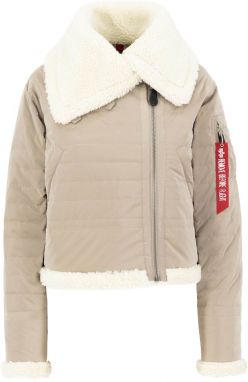 ALPHA INDUSTRIES Zimná bunda 'B3'  krémová / piesková / červená