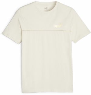 PUMA Funkčné tričko 'ESS+'  nebielená / zlatá