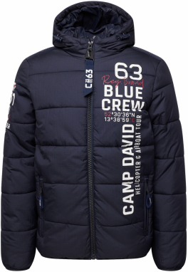 CAMP DAVID Zimná bunda  námornícka modrá / červená / biela