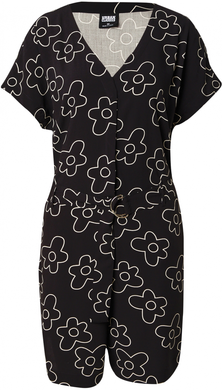 Urban Classics Overal  čierna / biela