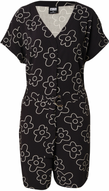 Urban Classics Overal  čierna / biela