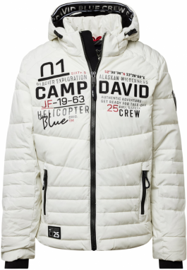 CAMP DAVID Zimná bunda  krémová / svetlosivá / červená / čierna