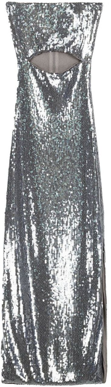 Bershka Šaty  strieborná