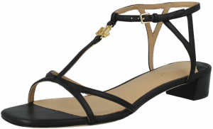 Lauren Ralph Lauren Remienkové sandále 'FALLON'  čierna