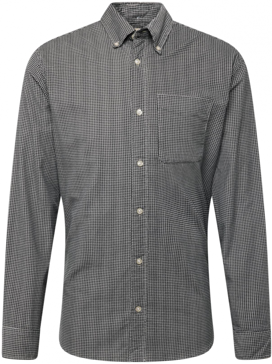 JACK & JONES Košeľa 'BROOK'  sivá / antracitová