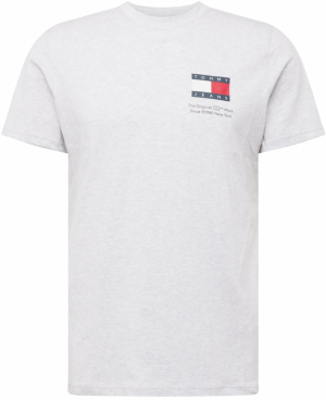 Tommy Jeans Tričko 'Essential'  námornícka modrá / svetlosivá / červená / biela