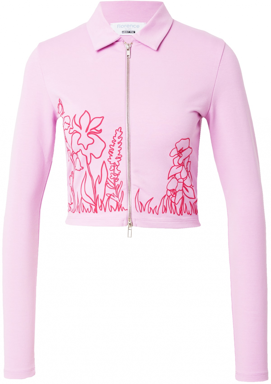 florence by mills exclusive for ABOUT YOU Kardigán 'Mahonia'  ružová / červená