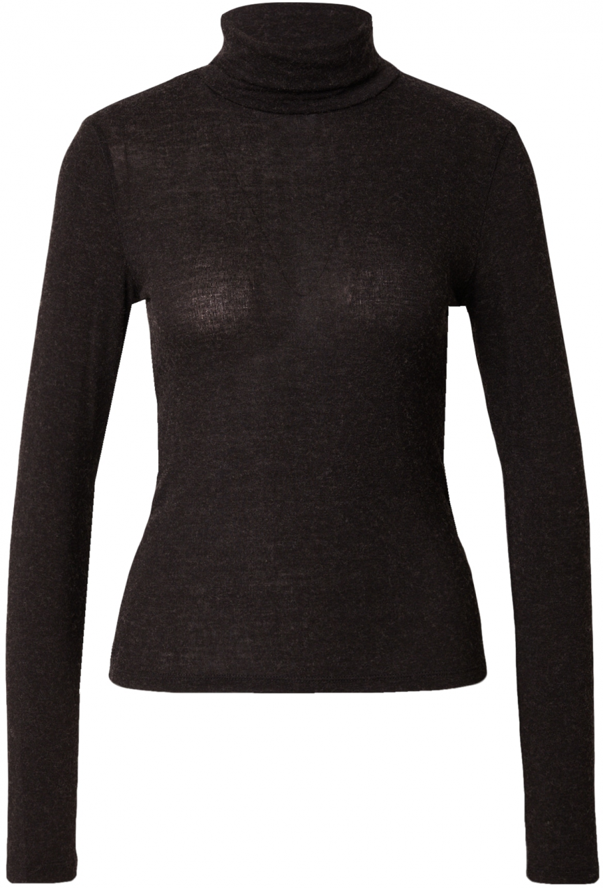 VERO MODA Tričko 'VINI'  čierna melírovaná