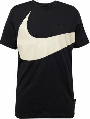 Nike Sportswear Tričko 'Big Swoosh'  čierna / biela